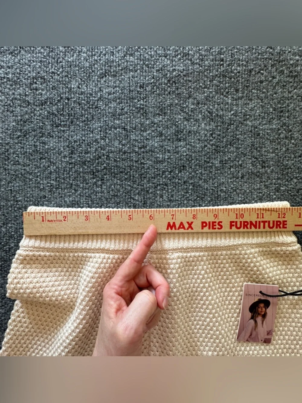 Sincerely Jules Knit Wide Leg Lounge Pants Cream Textured Cozy M NWT Beach - Picture 8 of 11